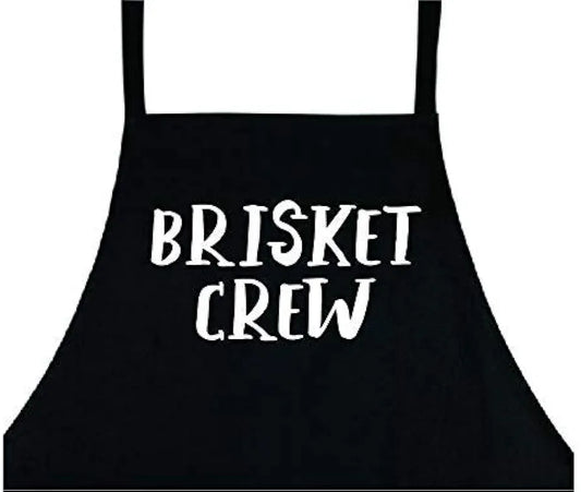Brisket Crew, Manly Apron, Funny BBQ Apron for Men, Men’s Apron for Grilling Gifts for Men, Grilling Apron