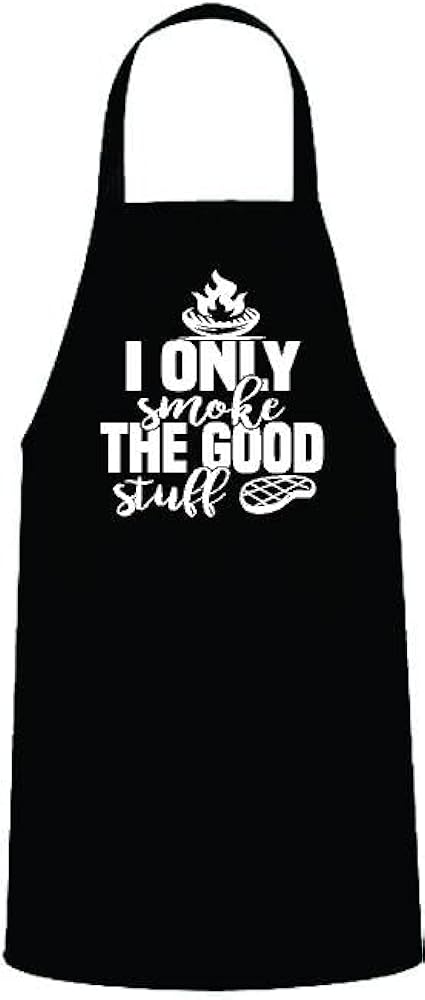 I Only Smoke The Good Stuff, Funny BBQ Apron for Men, Men’s Apron for Grilling Gifts for Men, Grilling Apron, Barbecue Gift, Backyard Cooking, Summer Time, BBQ Aprons, Chef Apron