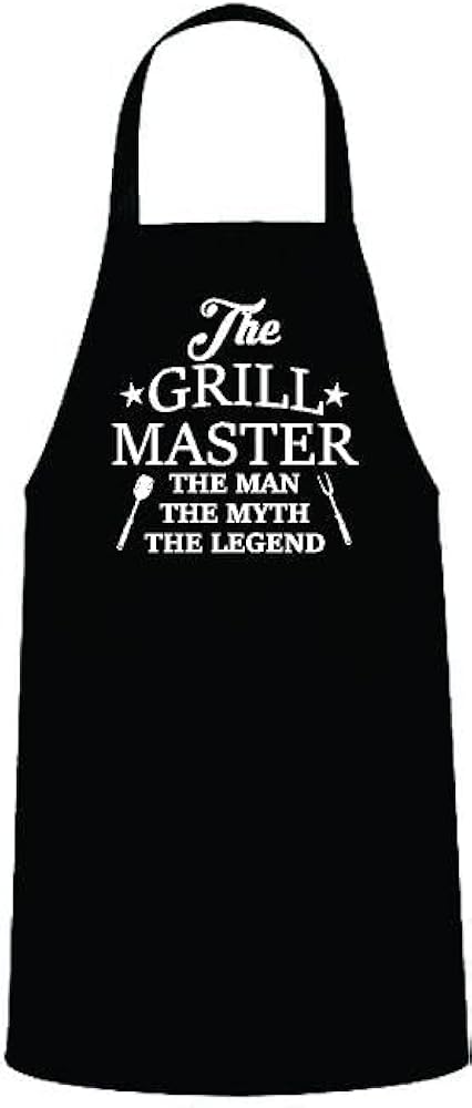 The Grill Master V1, Funny BBQ Apron for Men, Men’s Apron for Grilling Gifts for Men, Grilling Apron, Barbecue Gift, Backyard Cooking, Summer Time, BBQ Aprons, Chef Apron