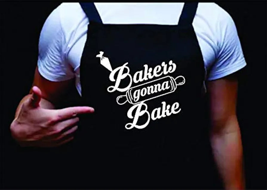 Bakers Gonna Bake, Version DD101 Manly Apron, Funny BBQ Apron for Men, Men’s Apron for Grilling Gifts for Men, Grilling Apron