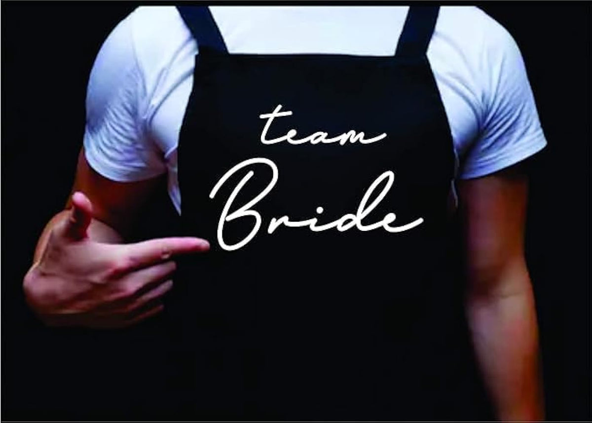 Team Bride Version 1, The Boss, Woman's Apron, Funny BBQ Apron for Woman, Woman's Apron for Grilling Gifts for Ladies, Grilling Apron, Barbecue Gift, Wedding Gift, Marraige
