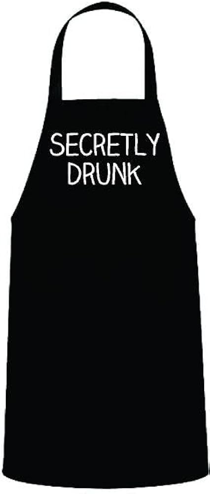 Secretly Drunk V2, Funny BBQ Apron for Men, Men’s Apron for Grilling Gifts for Men, Grilling Apron, Barbecue Gift, Backyard Cooking, Summer Time, BBQ Aprons, Chef Apron