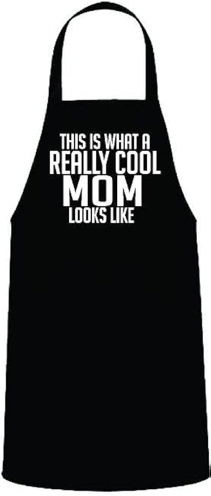 This is What A Really Cool Mom Looks Like, Woman's Apron, Funny BBQ Apron for Woman, Woman's Apron for Grilling Gifts for Ladies, Grilling Apron, Barbecue Gift, Wedding Gift