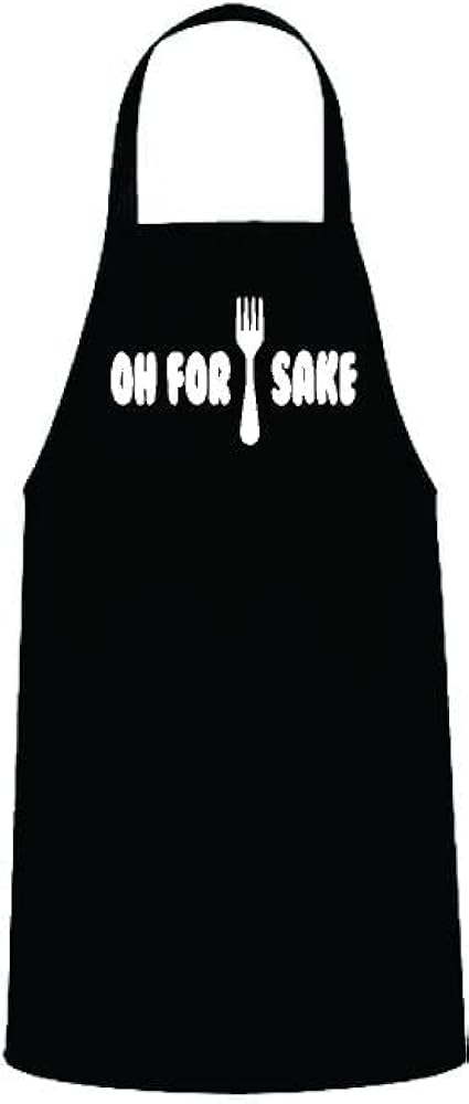 Oh for Forks Sake, Funny BBQ Apron for Men, Men’s Apron for Grilling Gifts for Men, Grilling Apron, Barbecue Gift, Backyard Cooking, Summer Time, BBQ Aprons, Chef Apron