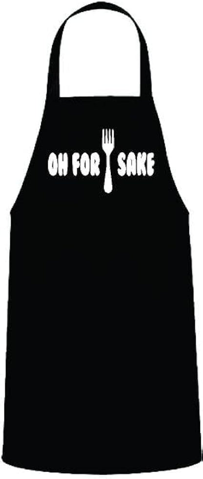 Oh for Forks Sake, Funny BBQ Apron for Men, Men’s Apron for Grilling Gifts for Men, Grilling Apron, Barbecue Gift, Backyard Cooking, Summer Time, BBQ Aprons, Chef Apron