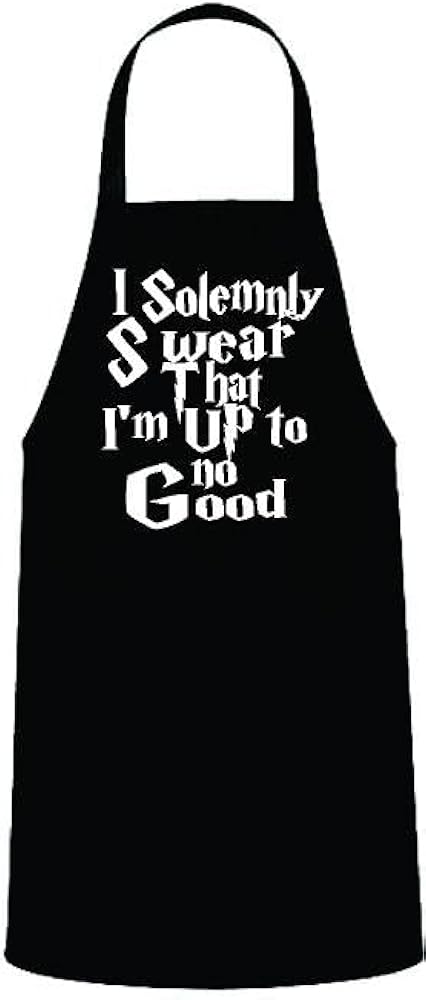 I Solemnly Swear, Woman's Apron, Funny BBQ Apron for Woman, Woman's Apron for Grilling Gifts for Ladies, Grilling Apron, Barbecue Gift, Wedding Gift