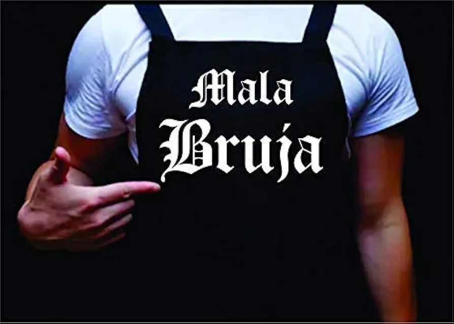 Mala Bruja, Woman's Apron, Funny BBQ Apron for Woman, Woman's Apron for Grilling Gifts for Ladies, Grilling Apron