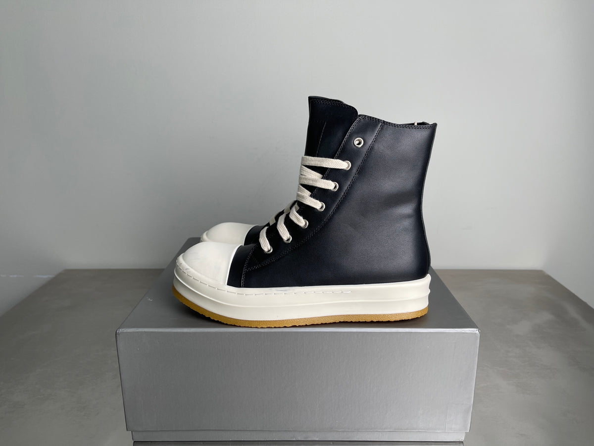 Rick Owens High-Top Zip-Up Flat Shoes